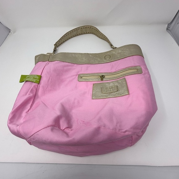 Sigrid Olsen Metallic Gold Leather Hobo Shoulder Bag 100% Leather - Picture 14 of 16